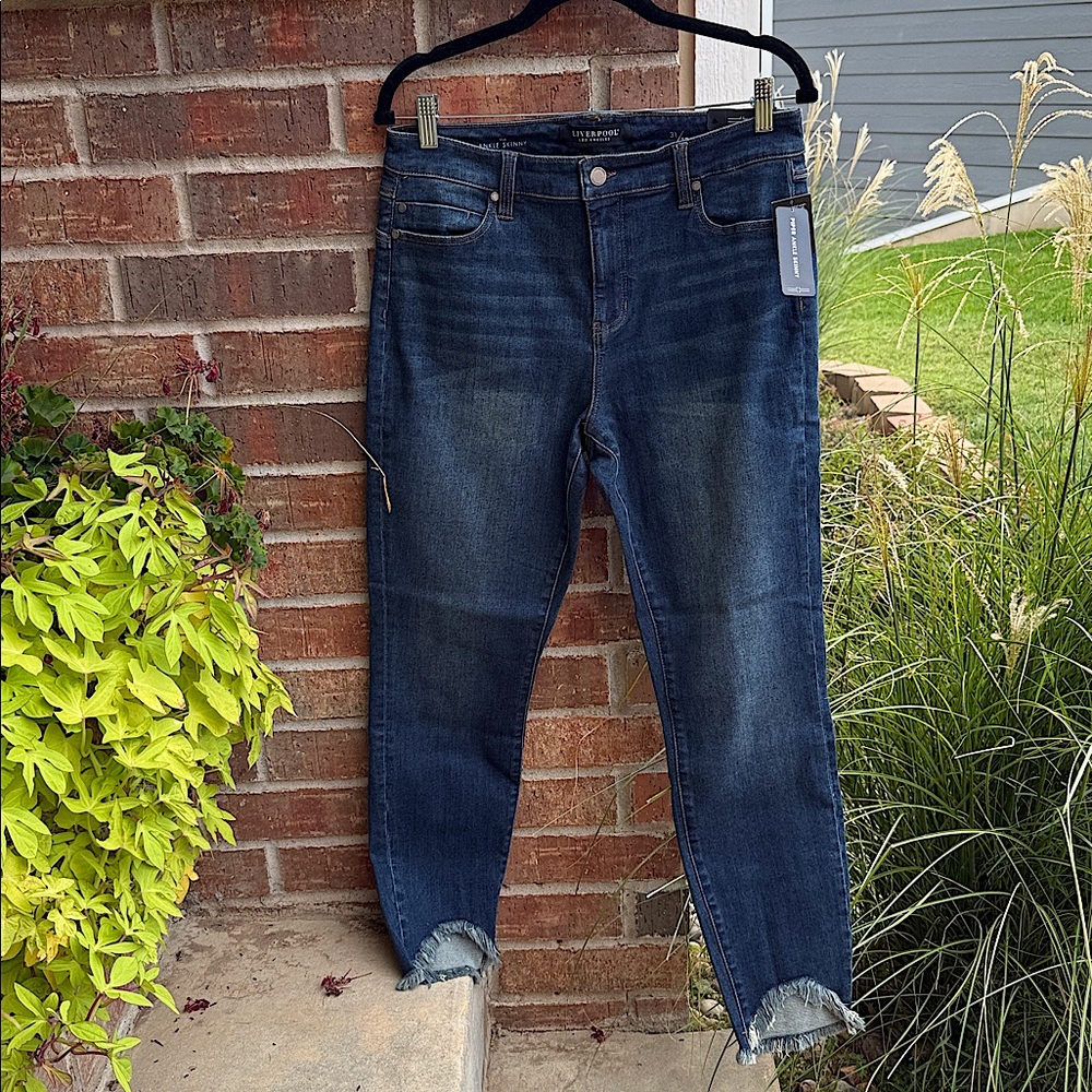 Liverpool Piper The Ankle Skinny 31/12 Women's Dark Blue Ankle Jeans NWT